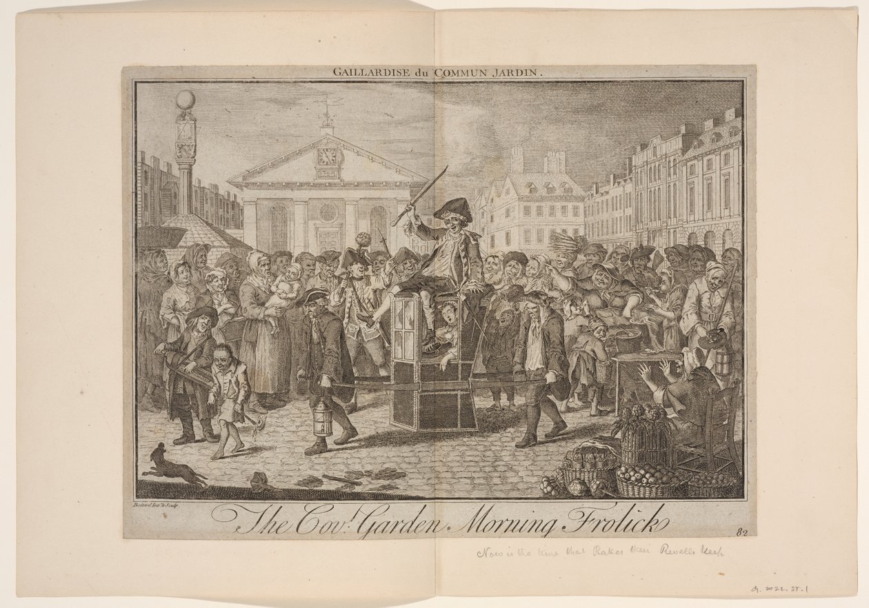 A brincadeira matinal de Covent Garden de Louis Philippe Boitard