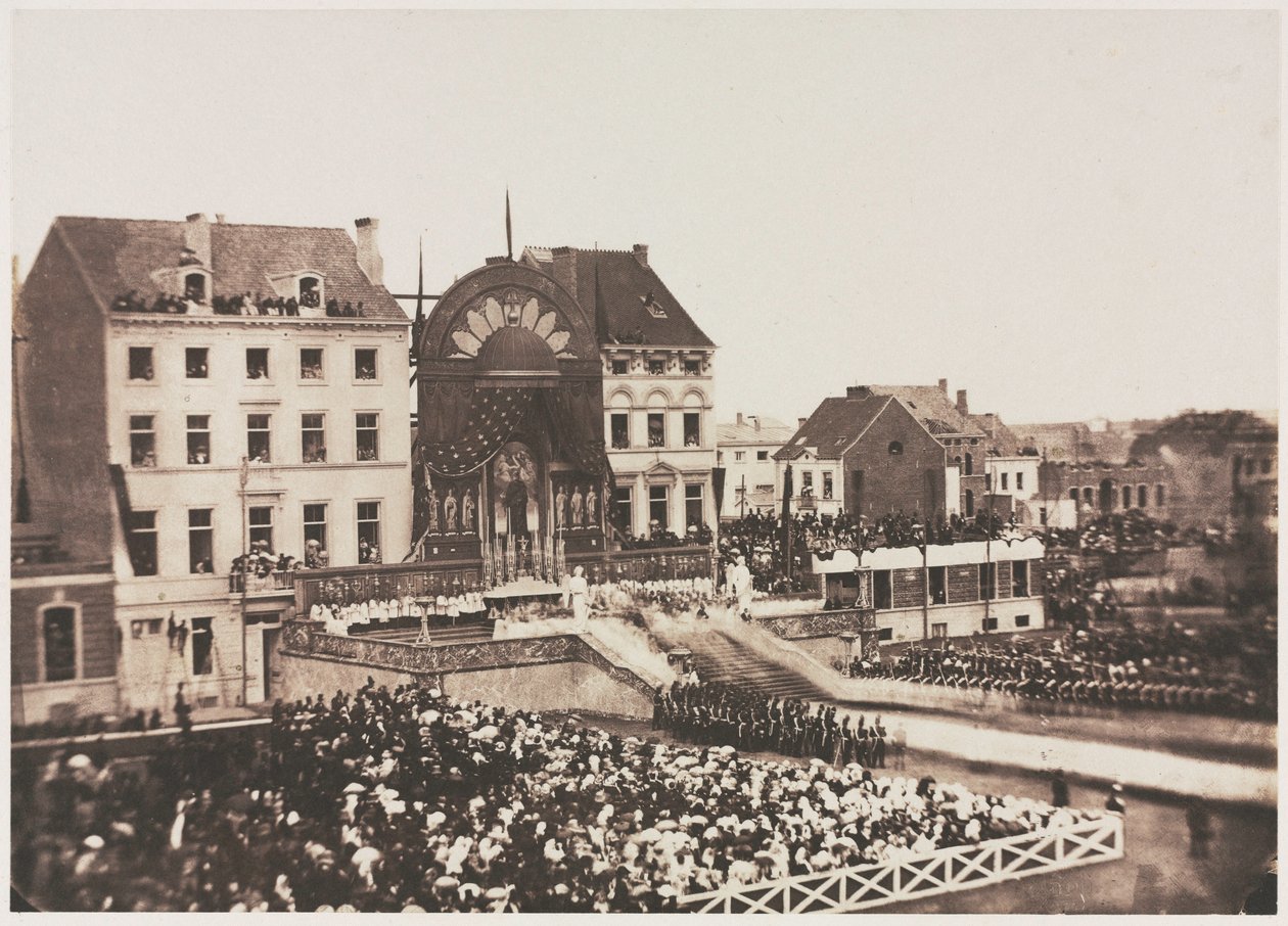 Sem título Cerimônia de Ação de Graças, julho de 1856. de Louis Pierre Theophile Dubois de Nehaut