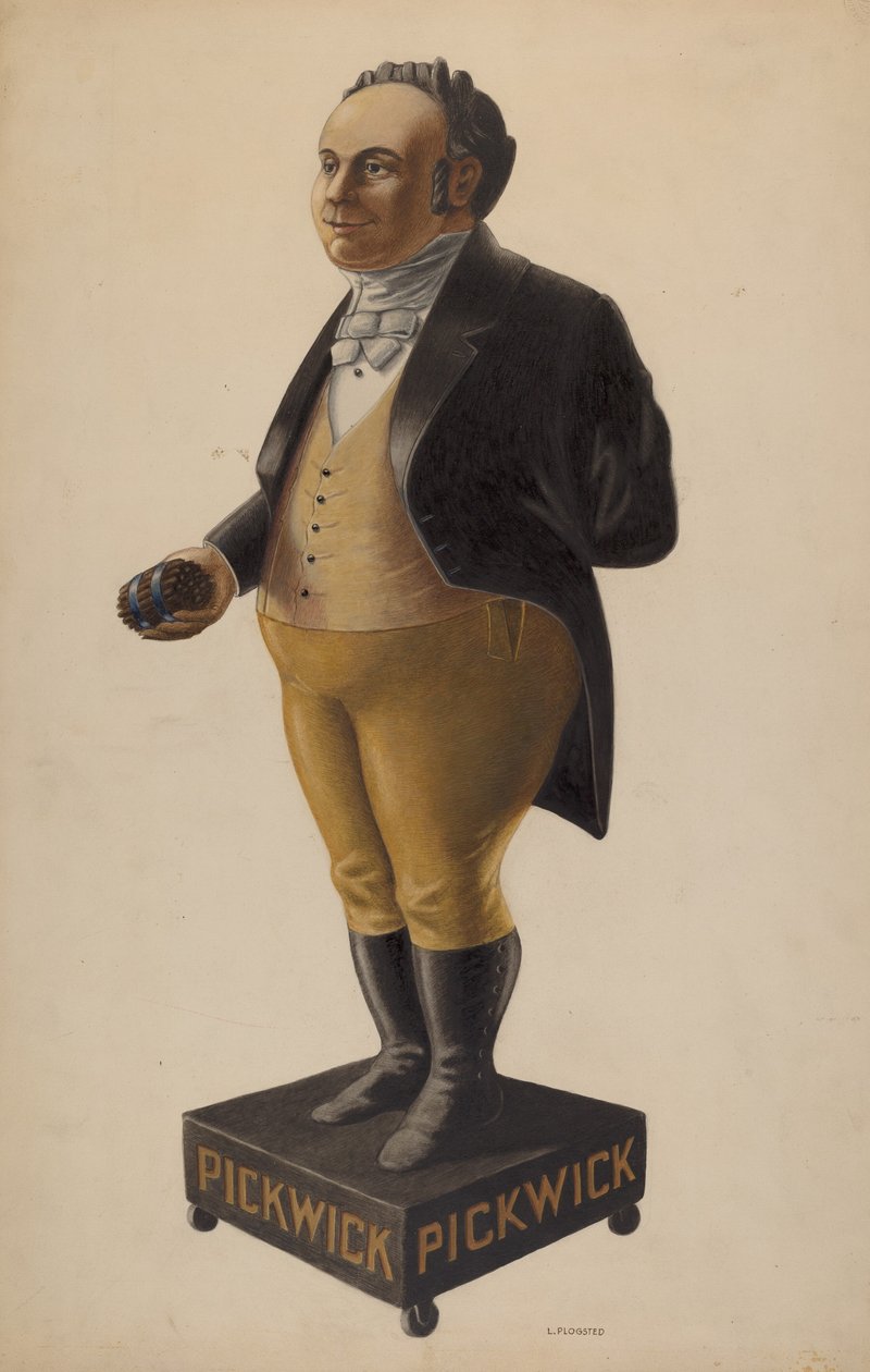Cigar Store Figure, c. 1938. de Louis Plogsted