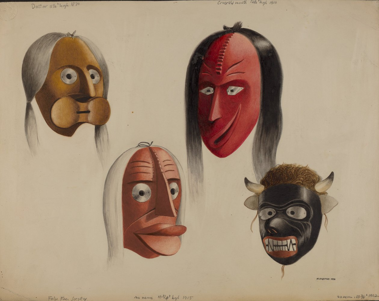 Máscaras, 1938. de Louis Plogsted