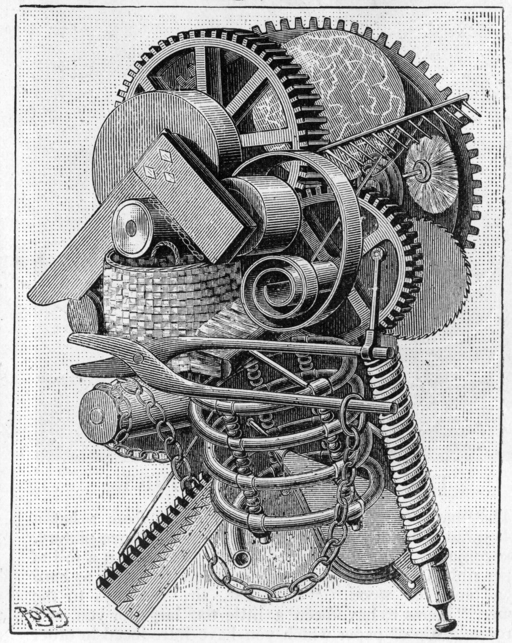 O chefe de um inventor, 1893 de Louis Poyet