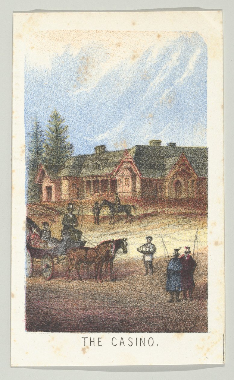 The Casino, da série, Views in Central Park, New York, Parte 3, 1864. de Louis Prang