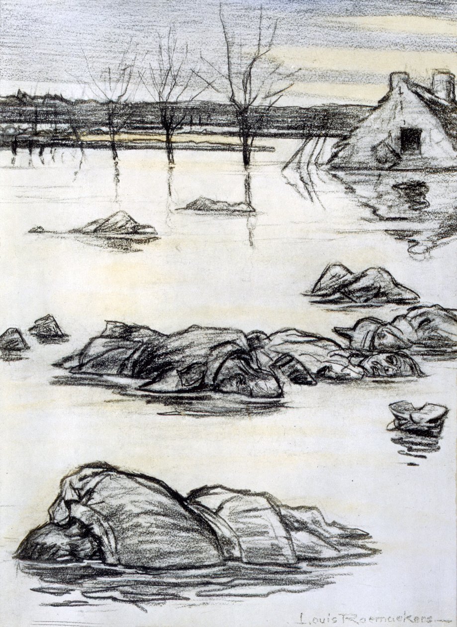 "O Ano de 1914, "Estamos a caminho de Calais"", 1916 de Louis Raemaekers