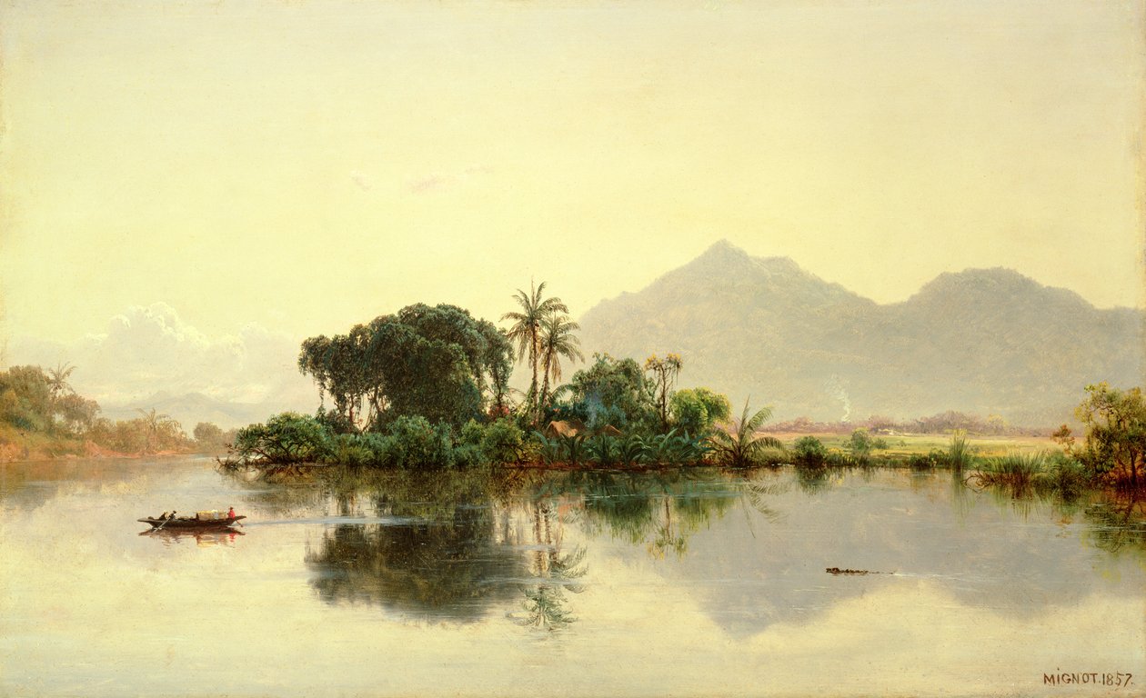 No Orinoco, Venezuela, 1857 de Louis Rémy Mignot