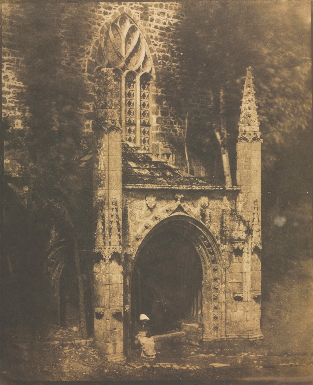 Fonte de Notre-Dame em Saint-Brieuc, Bretanha de Louis Rémy Robert