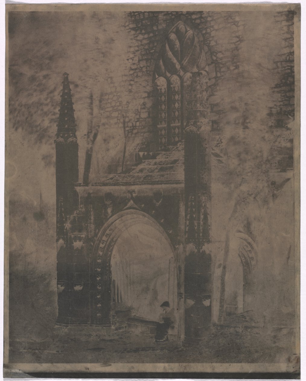 Fonte de Notre Dame em Saint-Brieuc, Bretanha de Louis Rémy Robert