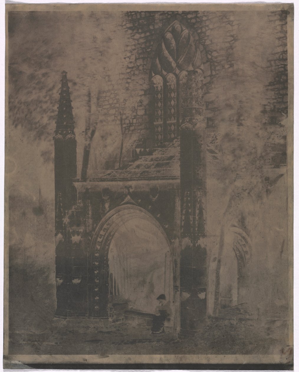 Fonte de Notre Dame em Saint-Brieuc, Bretanha, c. 1853 de Louis Rémy Robert