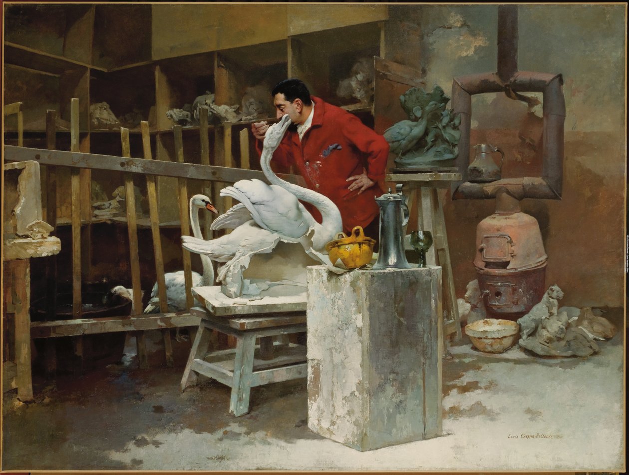 O Escultor de Animais, 1894 de Louis Robert Carrier Belleuse