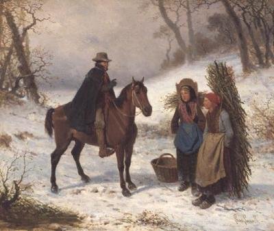 Cena de neve de Louis Simon Lassalle