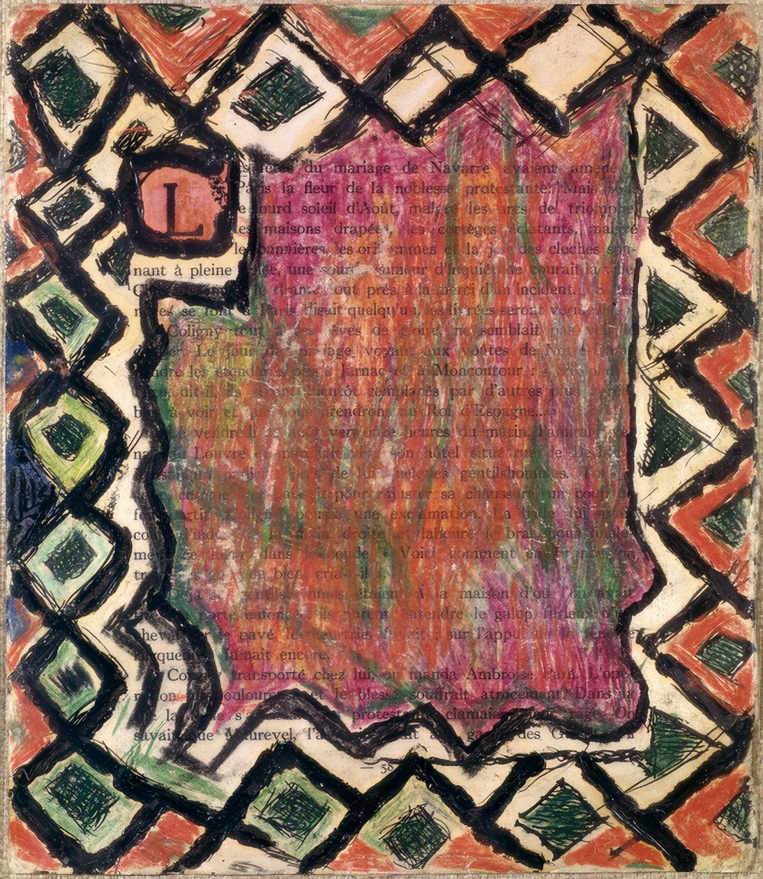 Composição abstrata de Louis Soutter