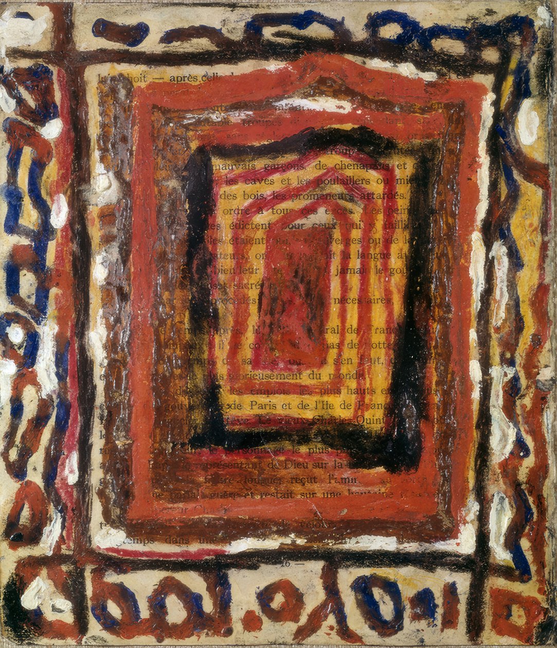 Composição abstrata de Louis Soutter