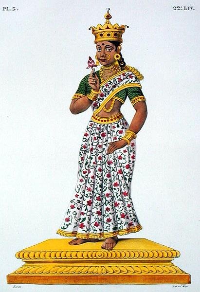 Swaha esposa de Agni, gravada por C. de Motte (1785-1836) (cor litho) de Louis Thomas (after) Bardel