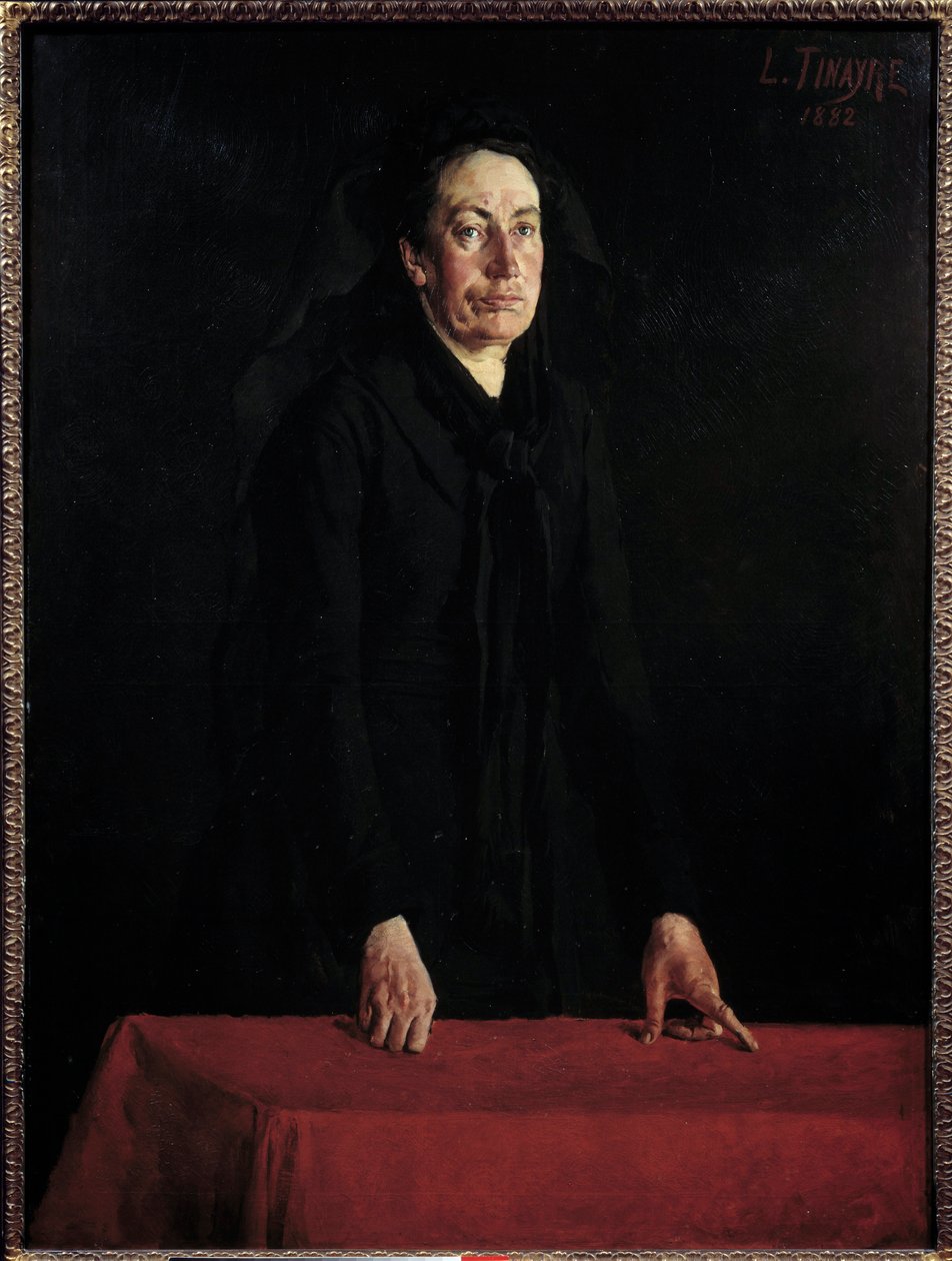 Commune de Paris: "Retrato de Louise Michel (1830-1905) no pódio" A anarquista militante no tribunal durante o seu julgamento. Pintura de Louis Tinayre (1861-1942) 1882 Sol. 1,29x0,95 m Paris, Musee Carnavalet Atenção! A utilização desta obra pode ser suje de Louis Tinayre
