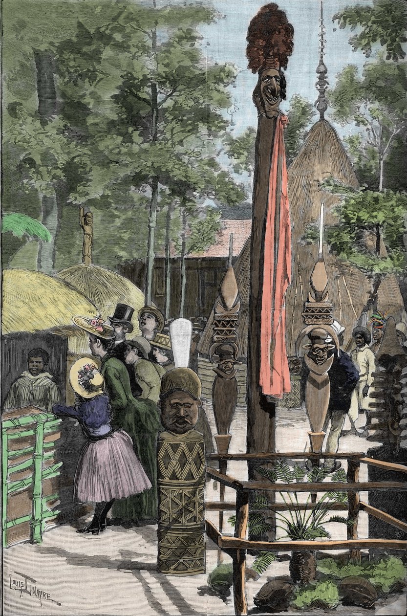 Exposição Universelle 1889 - Le village canaque à l