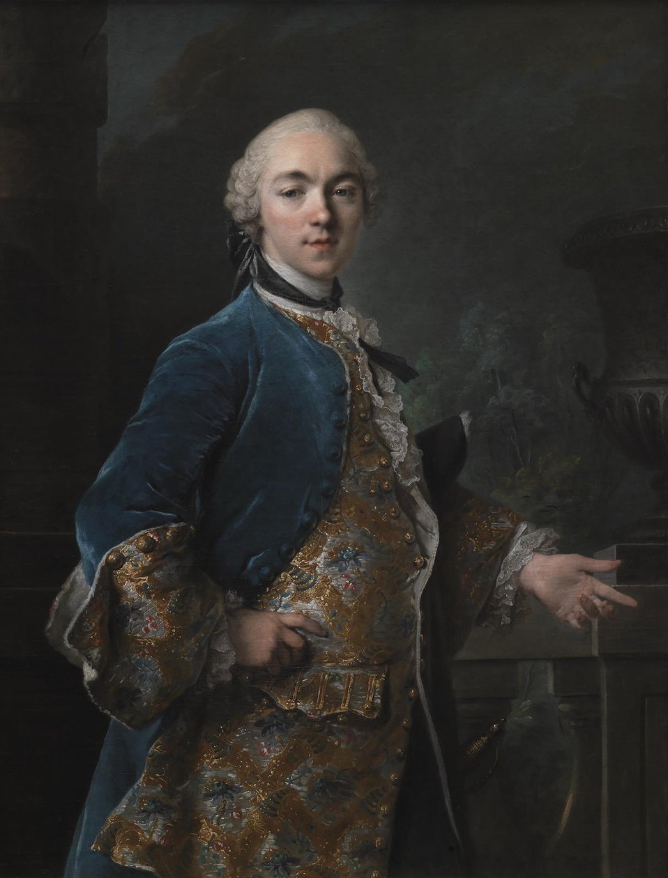 Retrato de Frederik Christian Krag (1726-1763) de Louis Tocqué