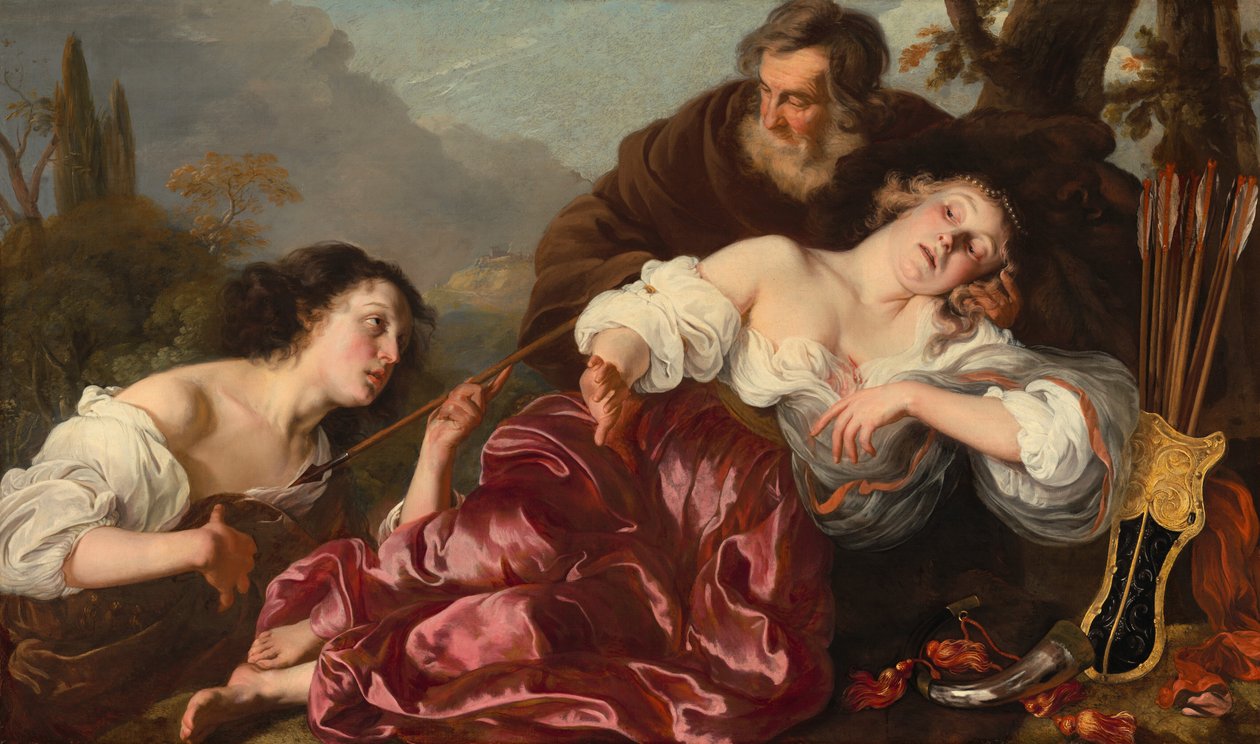 Silvio com a Dorinda Ferida, 1651. de Louis Vallee