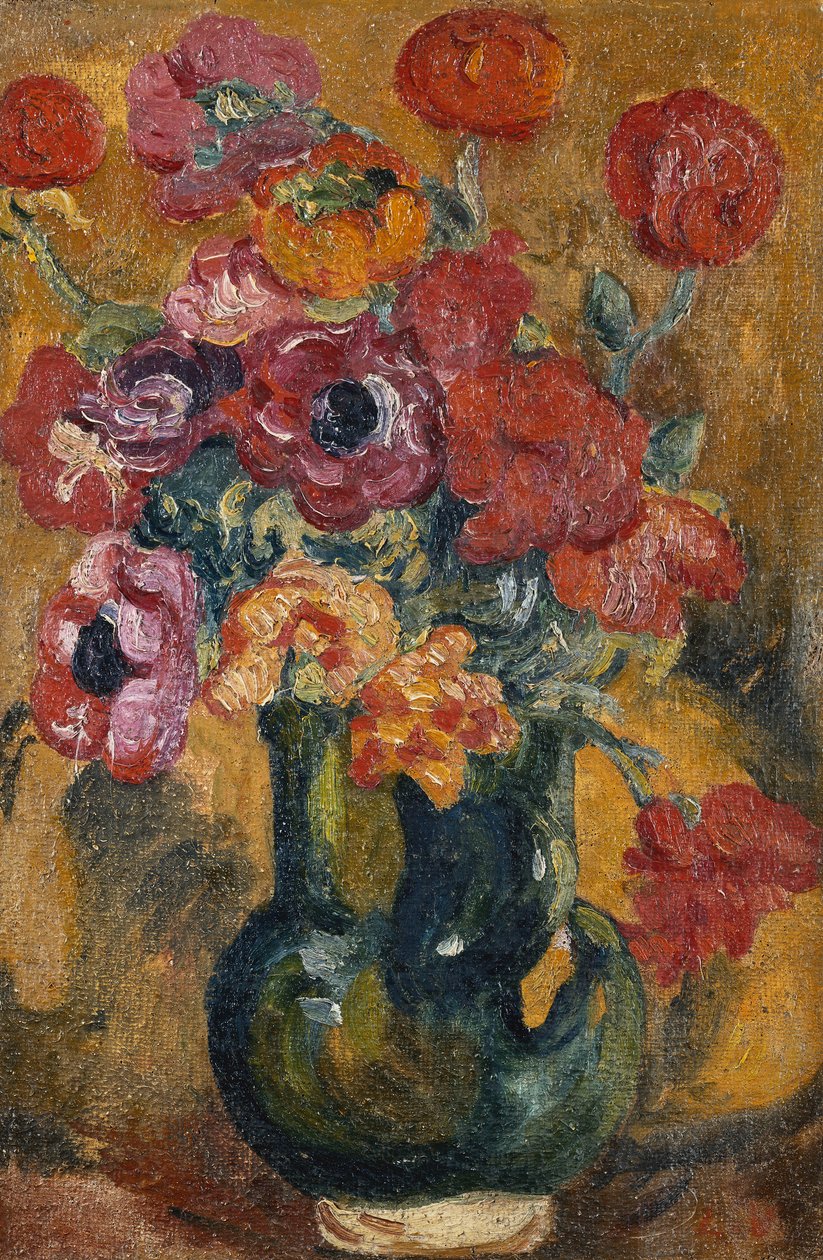 Bouquet de Anémonas, c. 1906-1908 (óleo sobre tela) de Louis Valtat