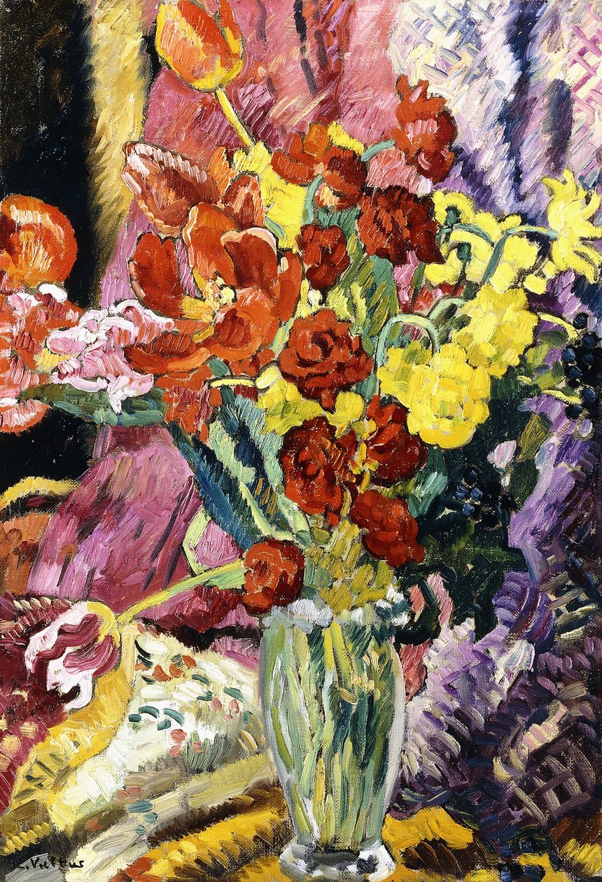 Bouquet de flores, c.1930 (óleo sobre tela) de Louis Valtat