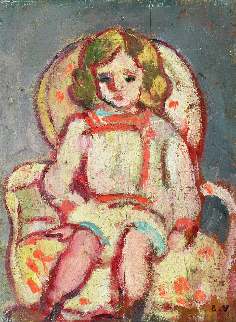 Criança numa poltrona de Louis Valtat