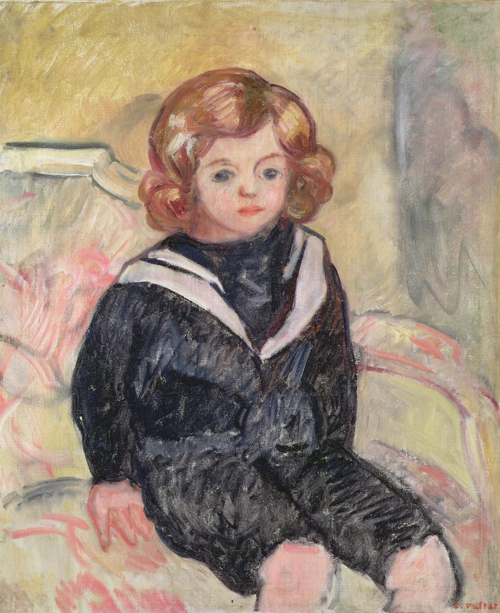 Criança com uniforme de marinheiro de Louis Valtat