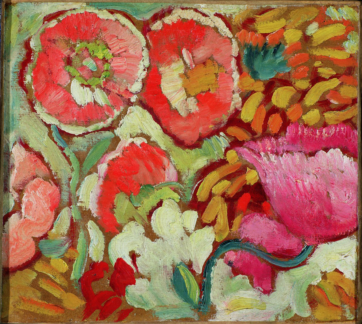Flores do Jardim em Agay, c.1908 (óleo sobre cartão) de Louis Valtat