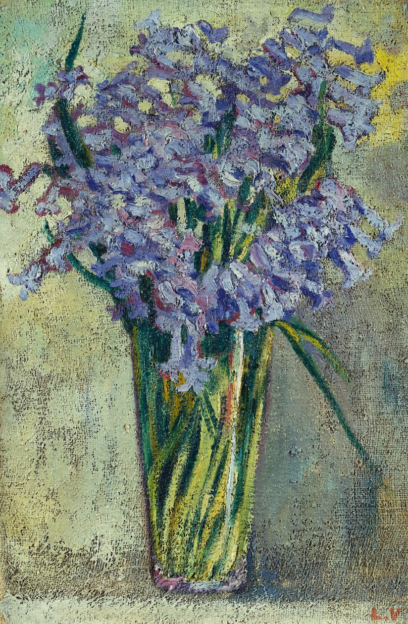 Vaso de flores de vidro, c.1910 (óleo sobre tela) de Louis Valtat