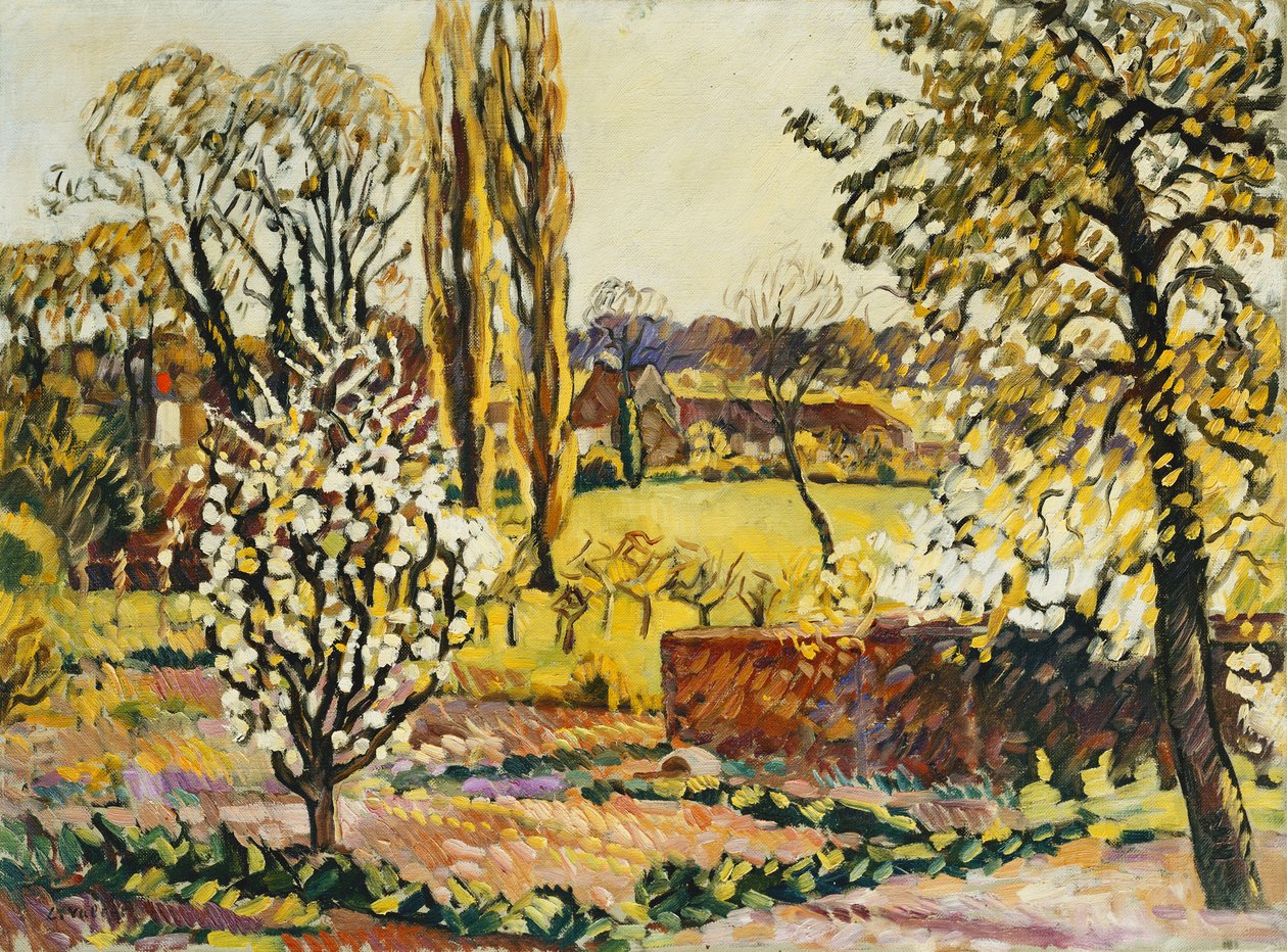 Paisagem de Choisel; Paysage de Choisel, c.1914 (óleo sobre tela) de Louis Valtat