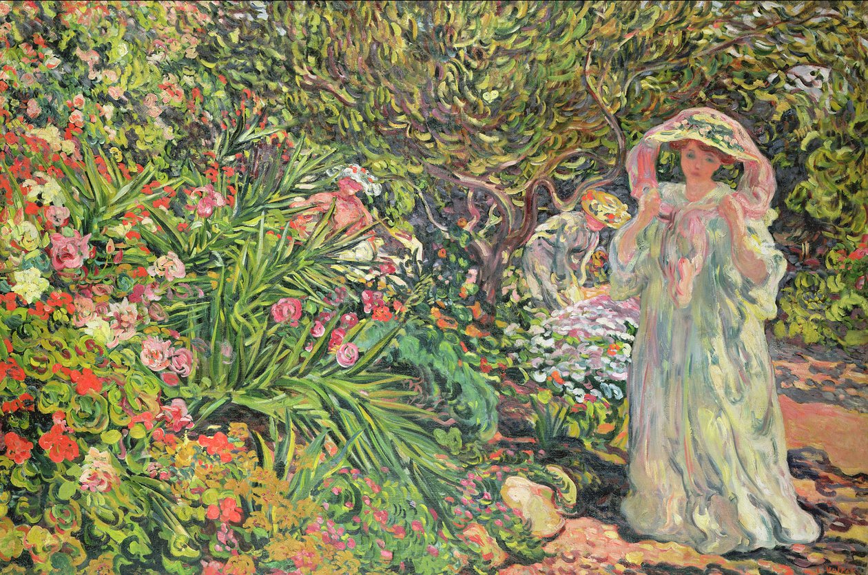 Madame Valtat no jardim de Louis Valtat