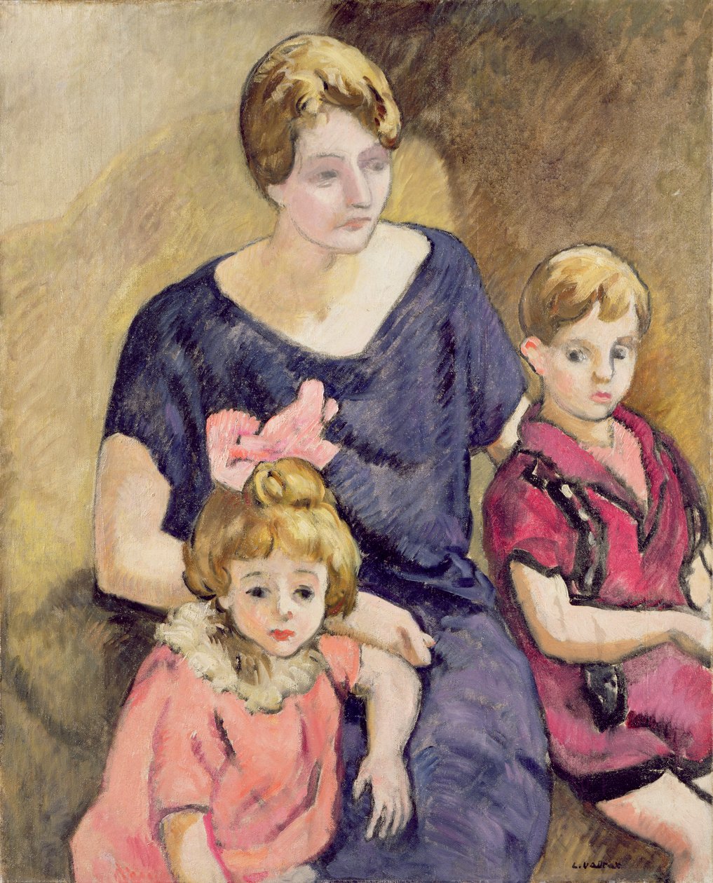 Mãe e filhos (óleo sobre tela) de Louis Valtat