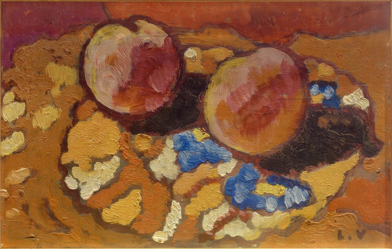 Natureza morta com pêssegos de Louis Valtat