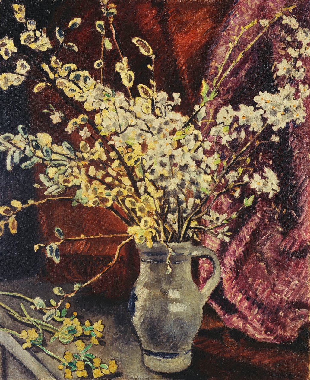 Pitcher de Ramos de Flores; Cruche de Ramos Fleuries de Louis Valtat