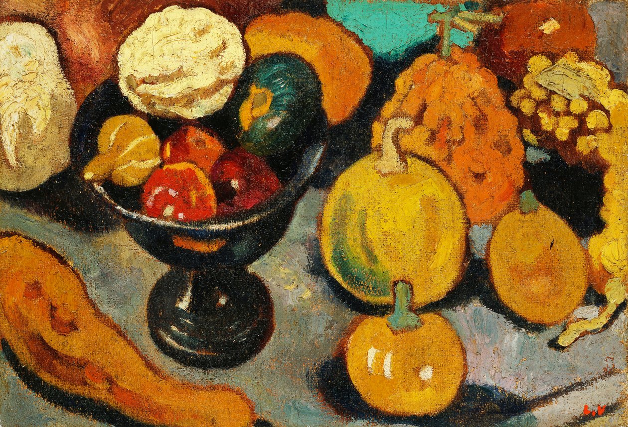 Natureza morta, tigela de fruta de Louis Valtat