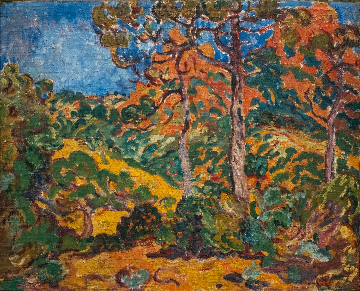 Luz solar sob as Árvores de Louis Valtat