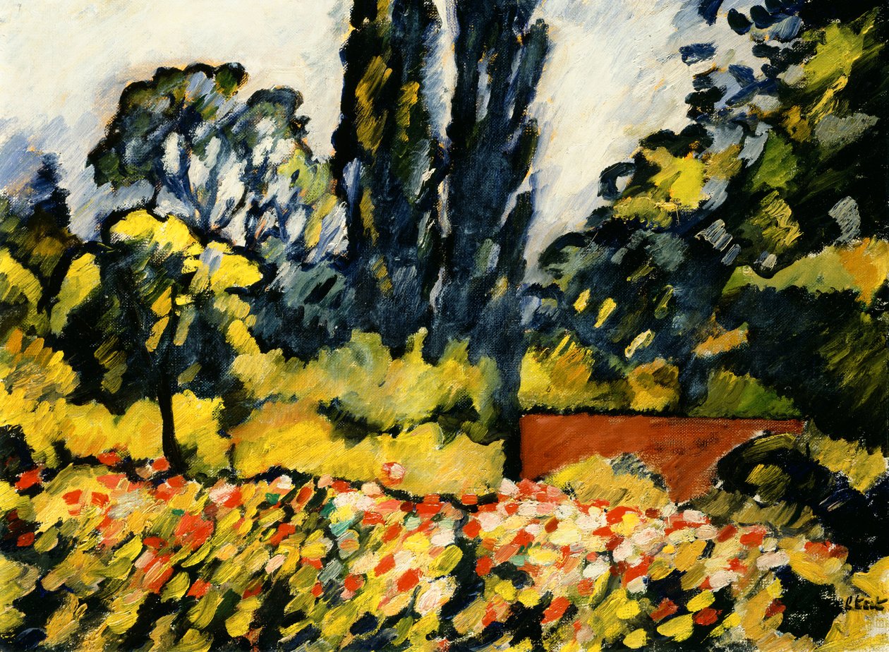 The Flower Garden at Choisel, c.1931 (óleo sobre tela) de Louis Valtat