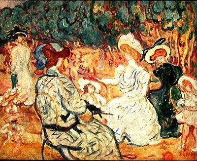 A Playschool (óleo sobre tela) de Louis Valtat