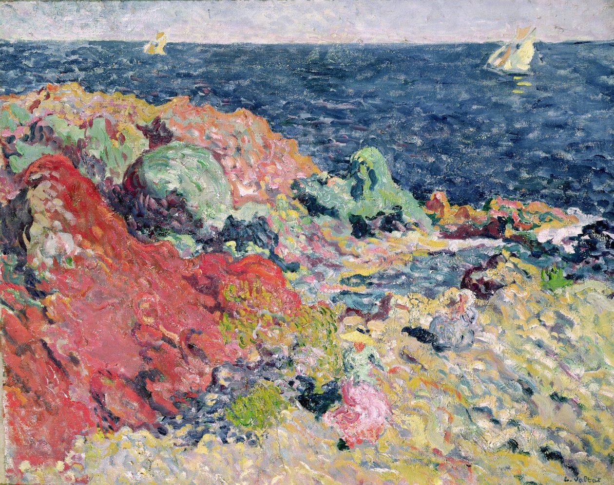 Os Rochedos Vermelhos em Antheor de Louis Valtat