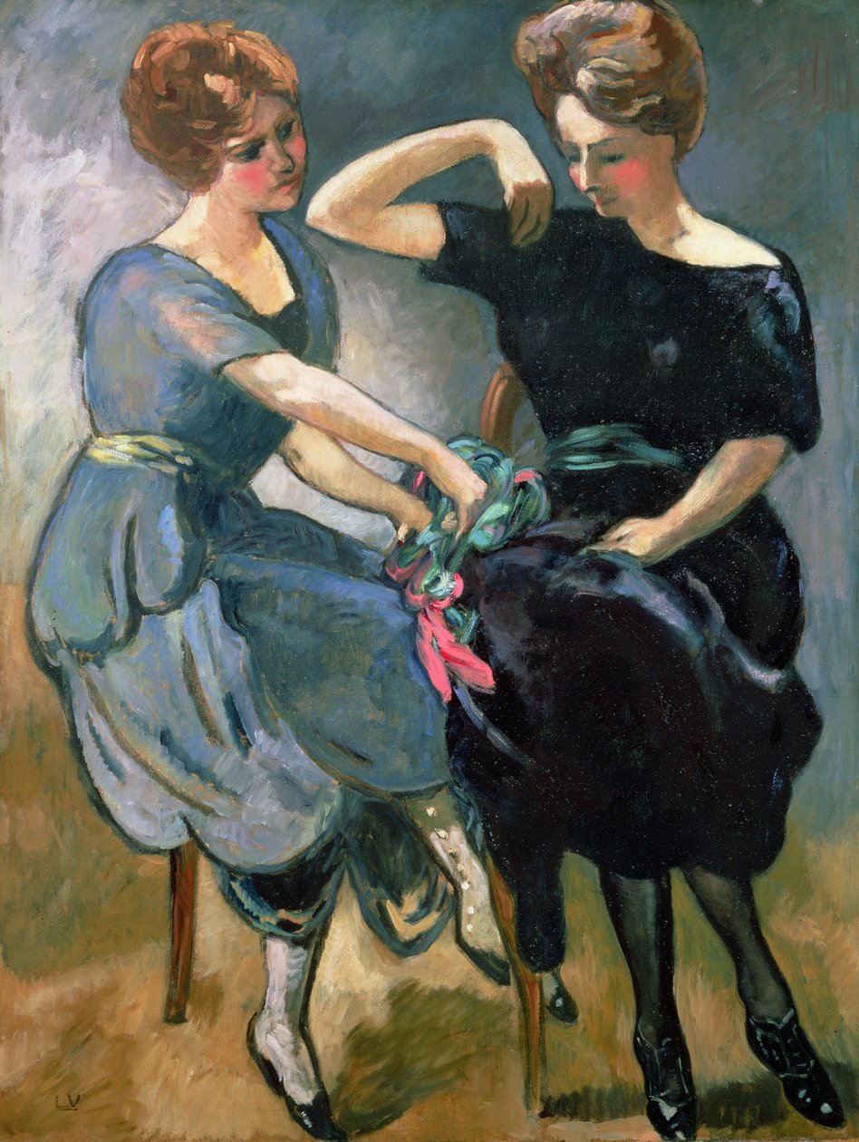 As Duas Irmãs, c.1912 (óleo sobre tela) de Louis Valtat