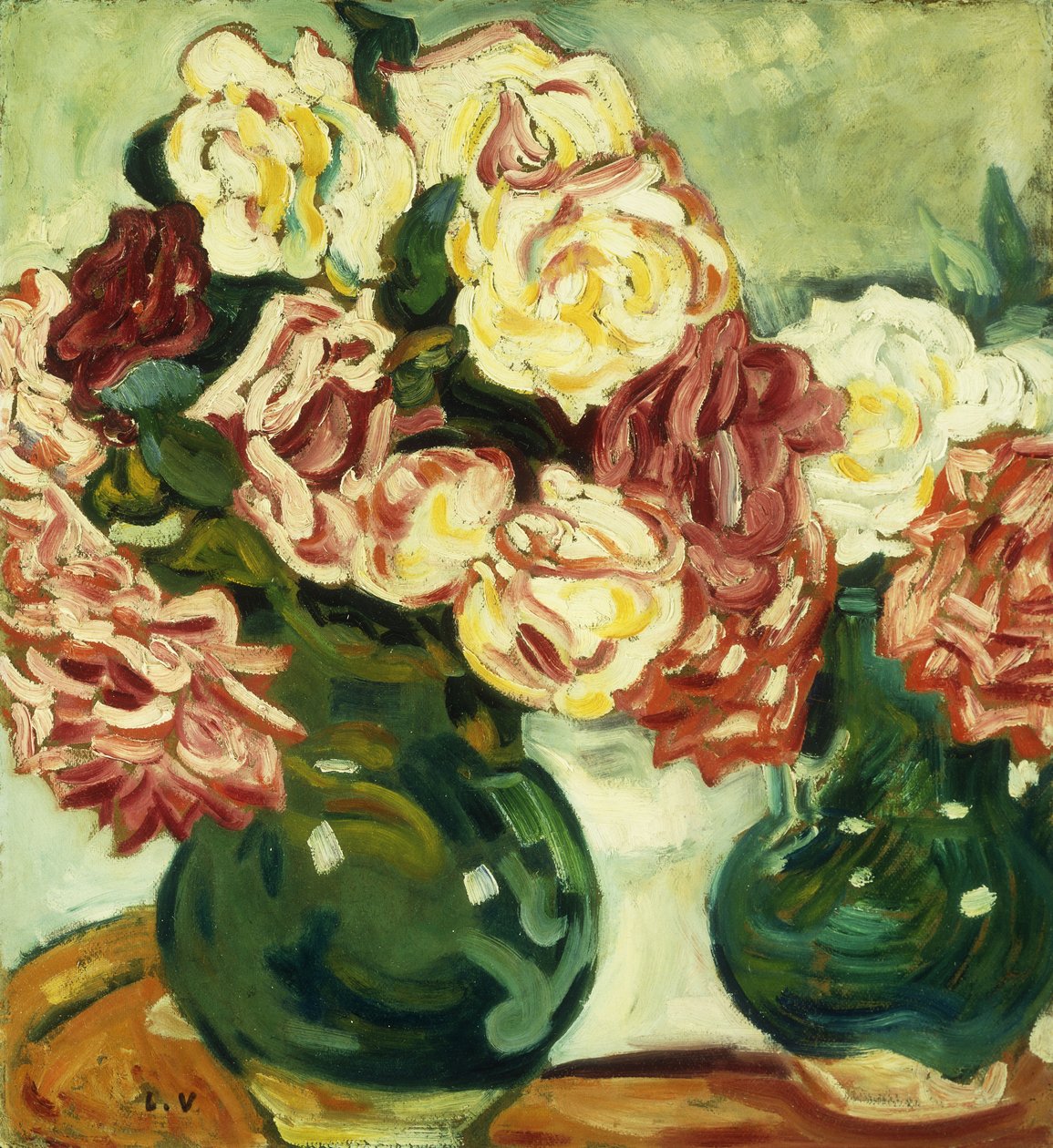 Dois Vasos de Rosas; Deux Vases de Roses de Louis Valtat