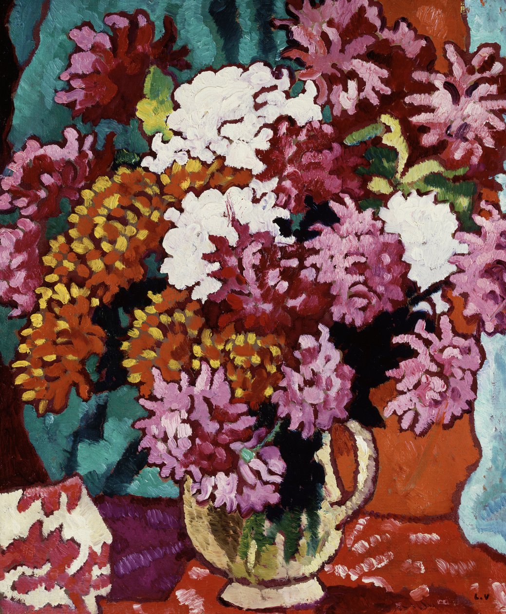 Vaso de Dahlias de Louis Valtat