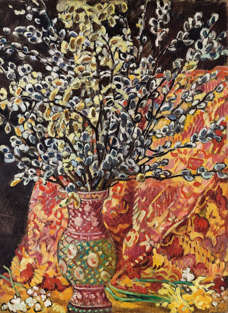 Vaso de flores (óleo sobre tela) de Louis Valtat