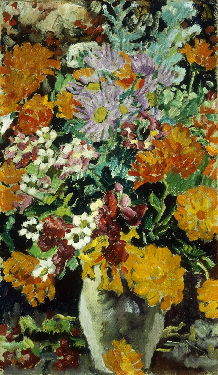 Vaso de Flores; Vaso de Fleurs, c.1930 (óleo sobre tela) de Louis Valtat