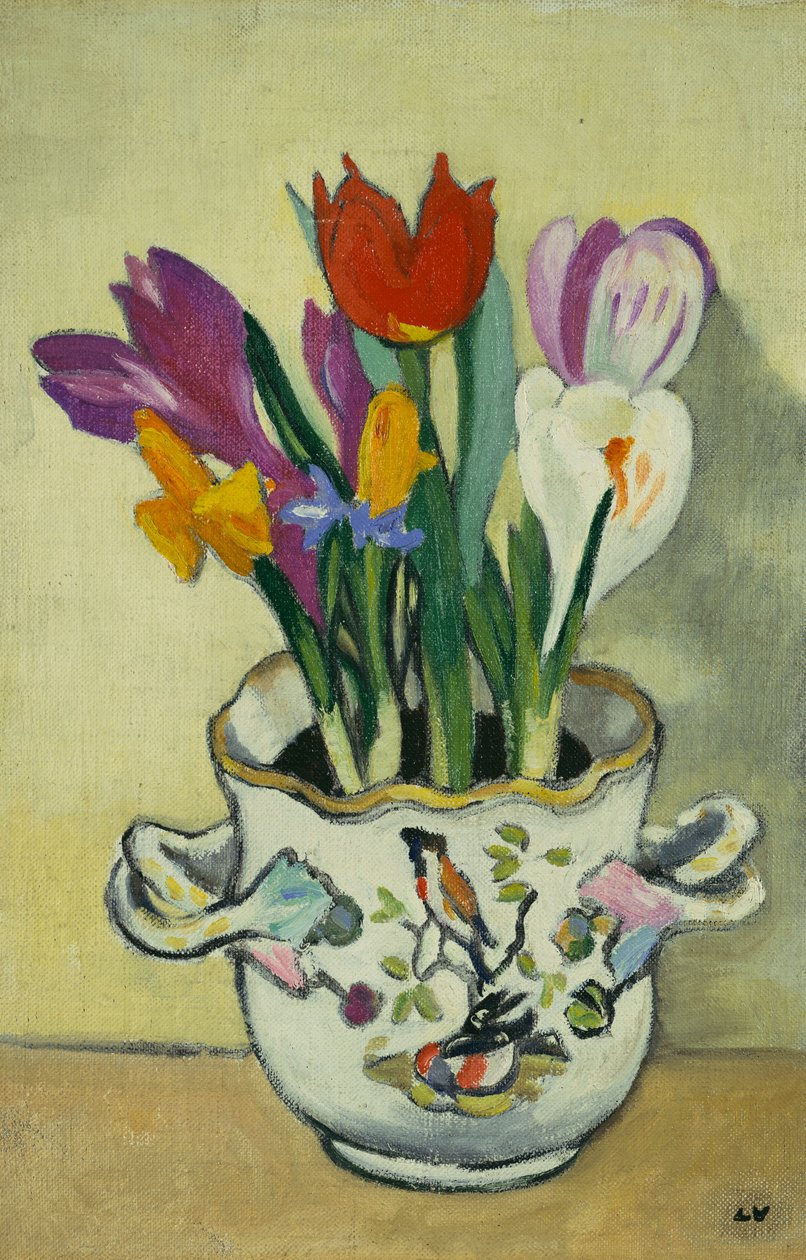 Vaso de Flores, c.1920 (óleo sobre tela) de Louis Valtat