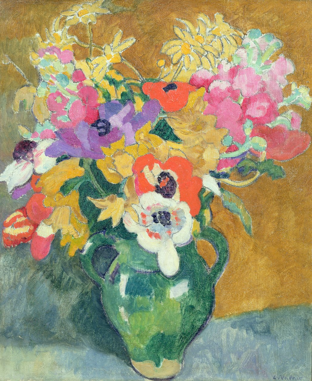 Vaso de Flores, c.1925 (óleo sobre tela) de Louis Valtat