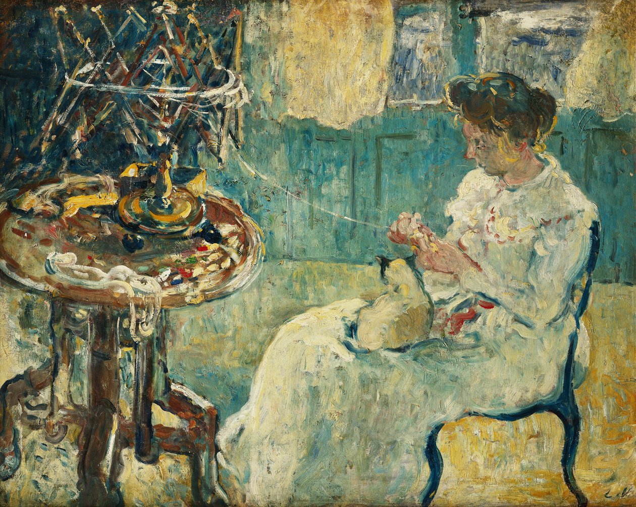 Mulher com enrolador; Femme au Devidoir de Louis Valtat