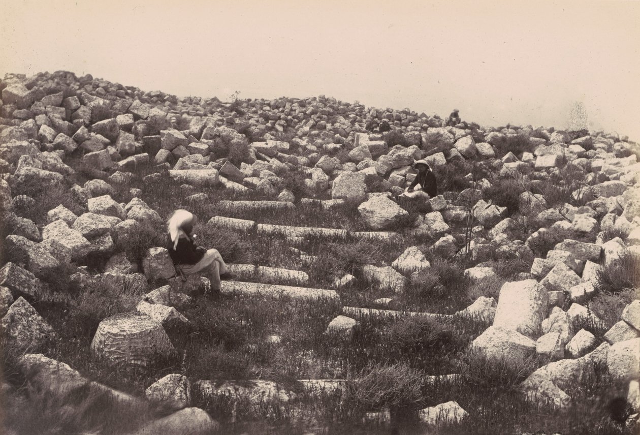 Ruínas perto de Beirute, Líbano de Louis Vignes