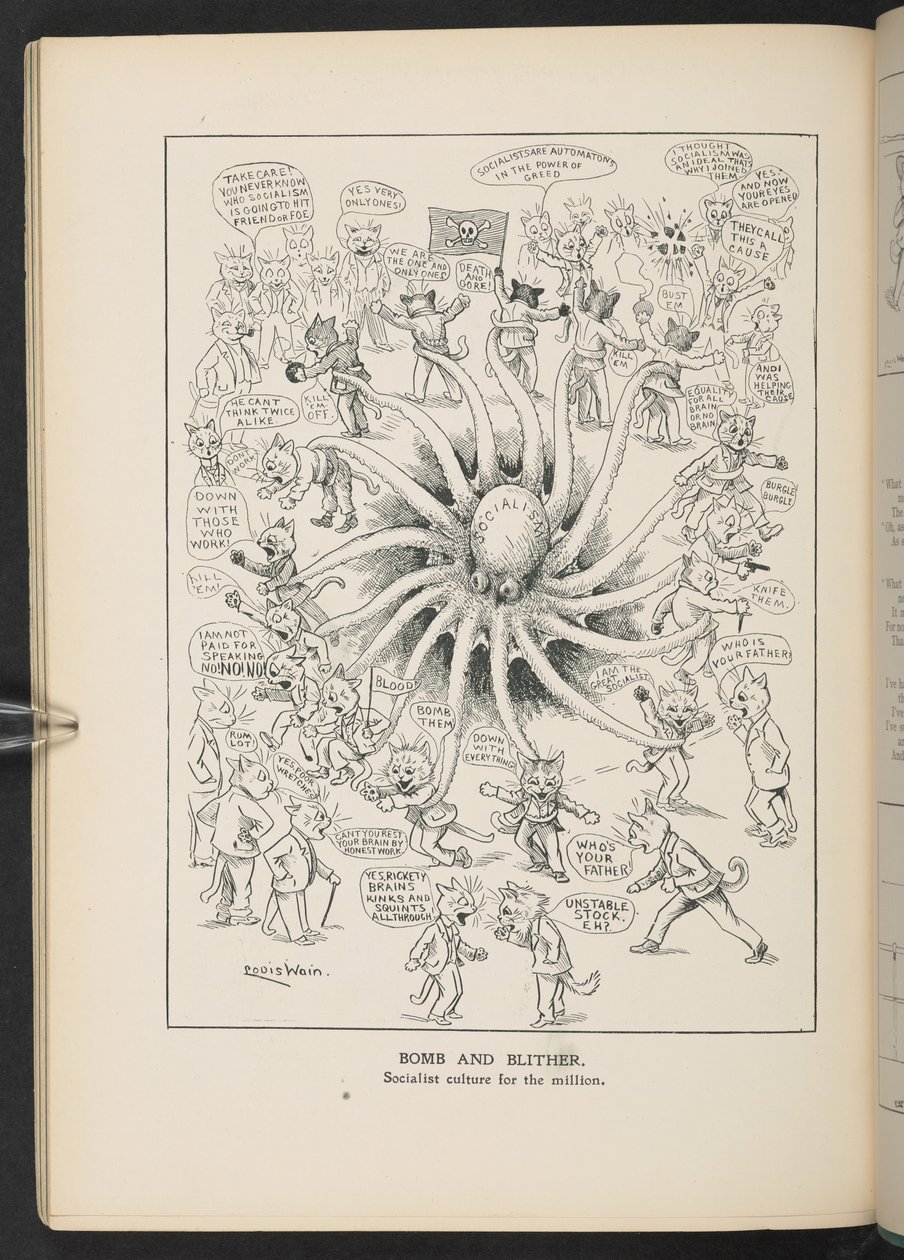 Socialismo, a partir da p.46, Louis Wain Annual de Louis Wain