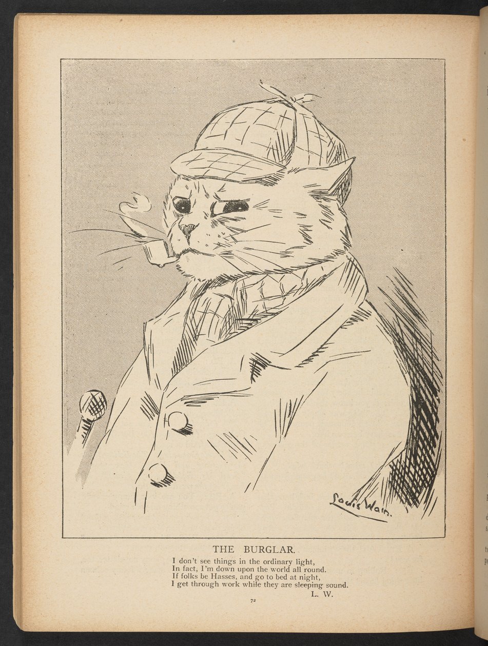 O Ladrão, da p. 72, Louis Wain Annual de Louis Wain