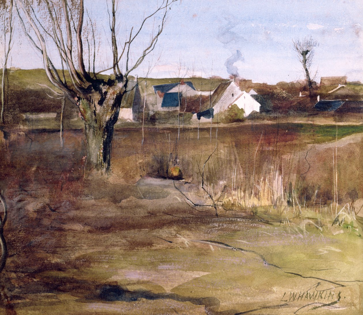 Uma paisagem da Picardia de Louis Welden Hawkins