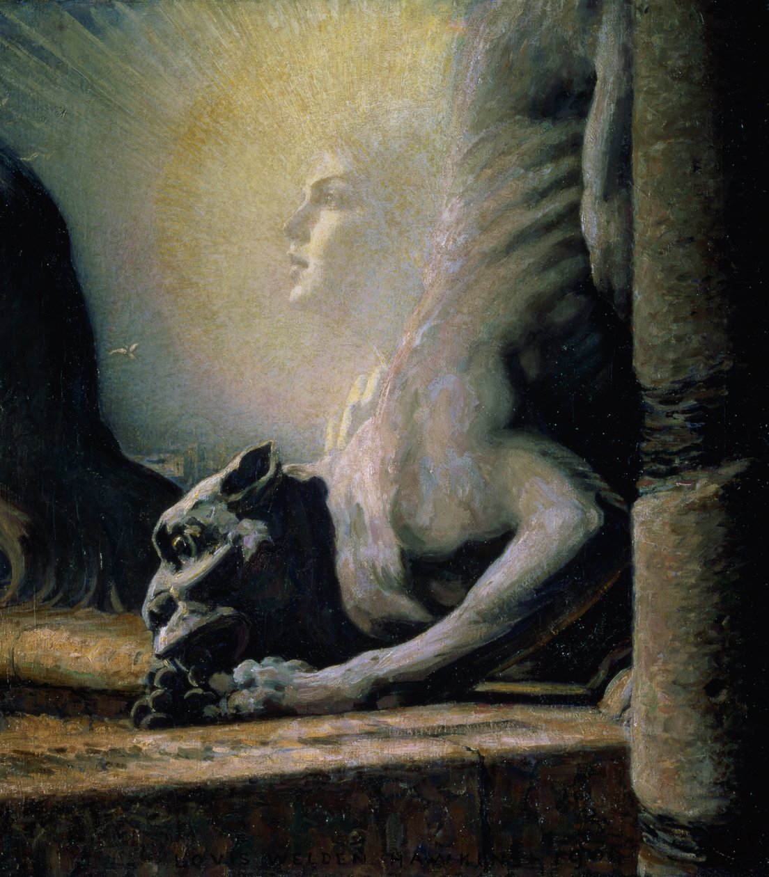 A Esfinge e a Quimera, 1906 de Louis Welden Hawkins