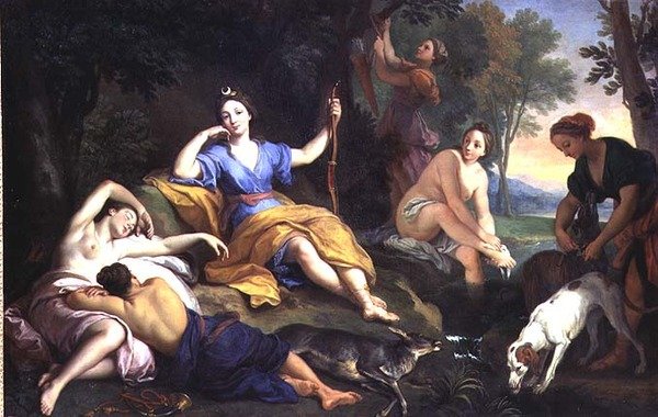 Diana Resting de Louis de (1654 1733) Boullongne